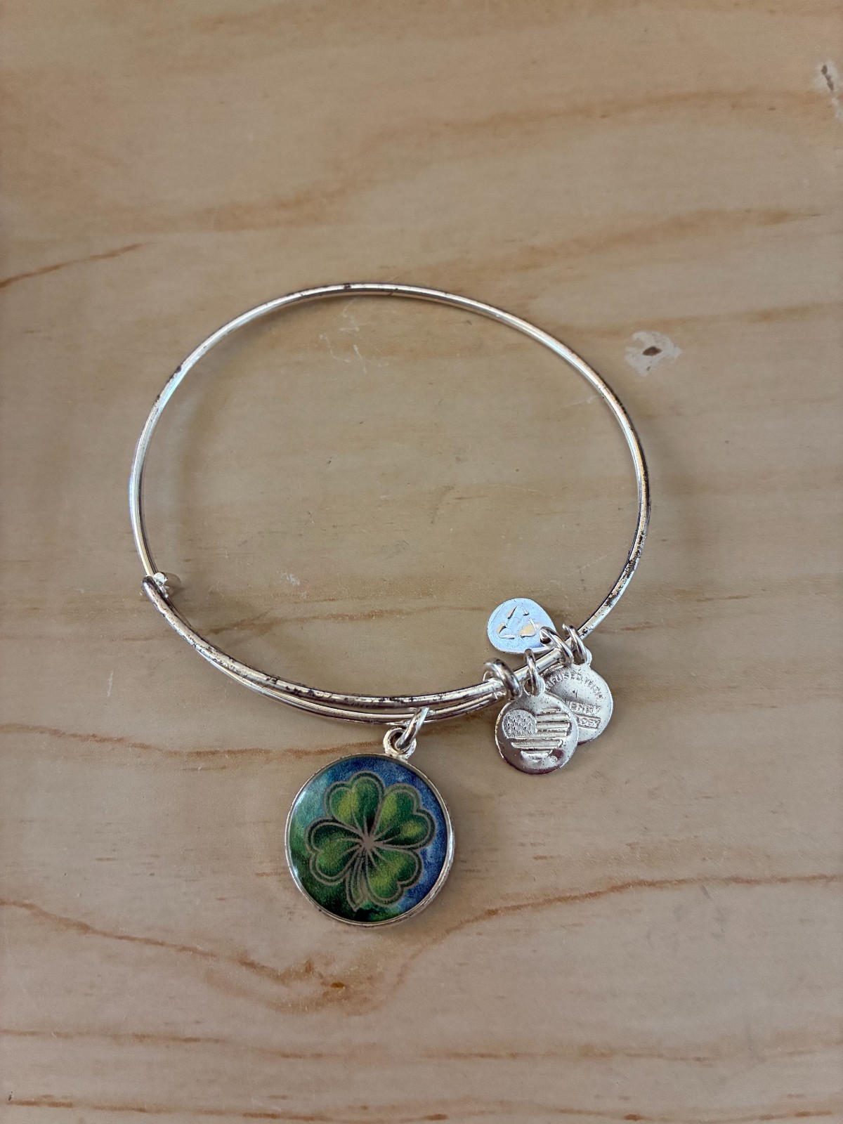 Alex and Ani Art Infusion Set, Four Leaf Clover