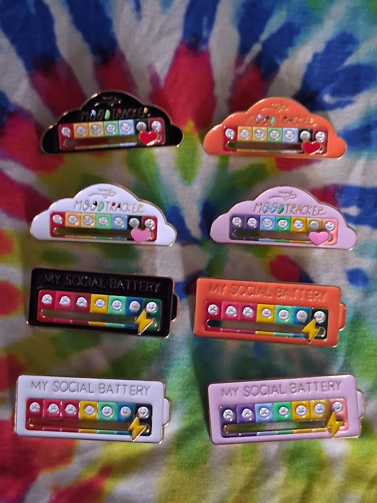 Social Battery 8 Pin Set
