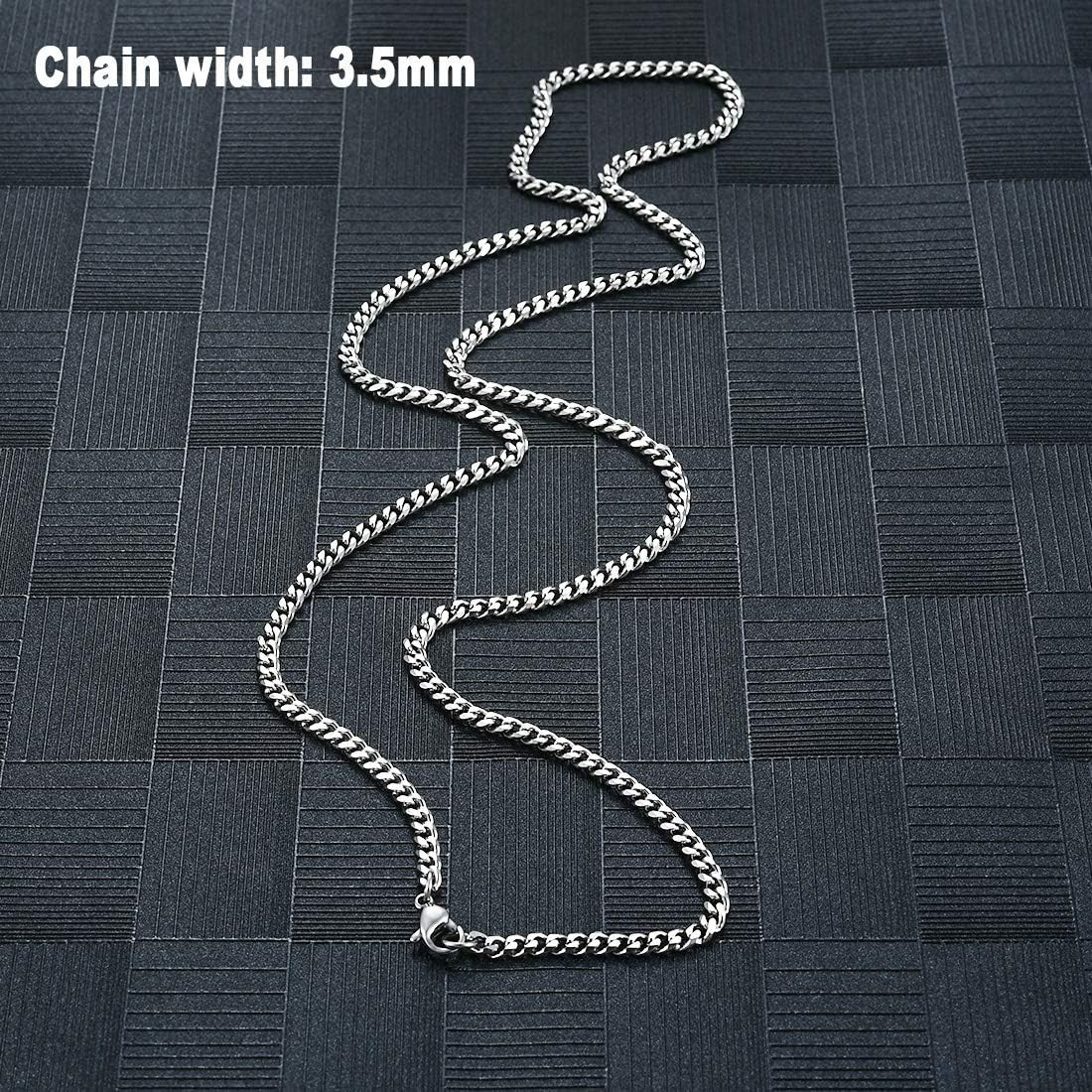Elegant Cuban Chain Necklace in Stainless Steel – Perfect Gift for All Occasions