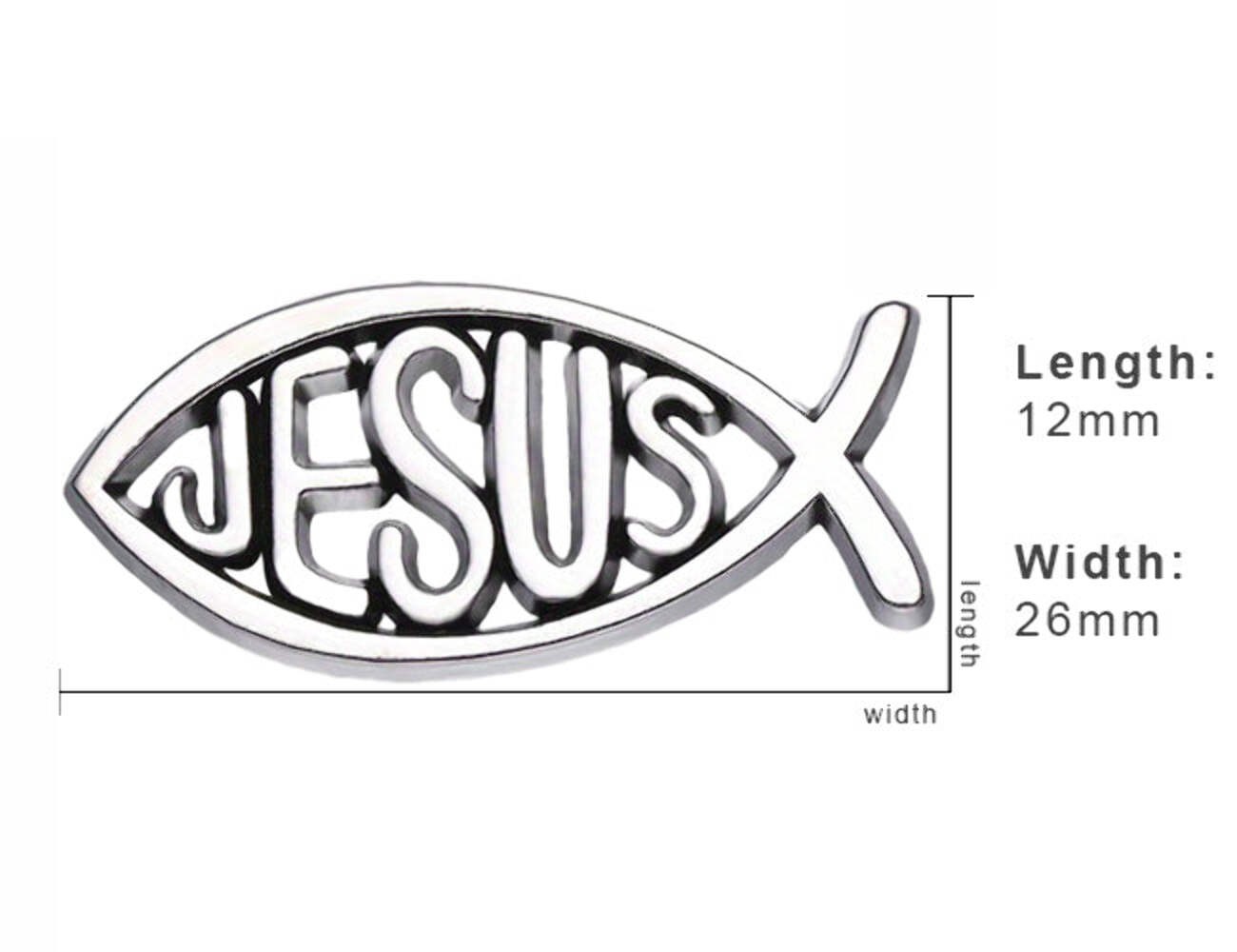 Jesus Ichthys Fish Christian Pin Inspirational Gift for Faith & Spirituality