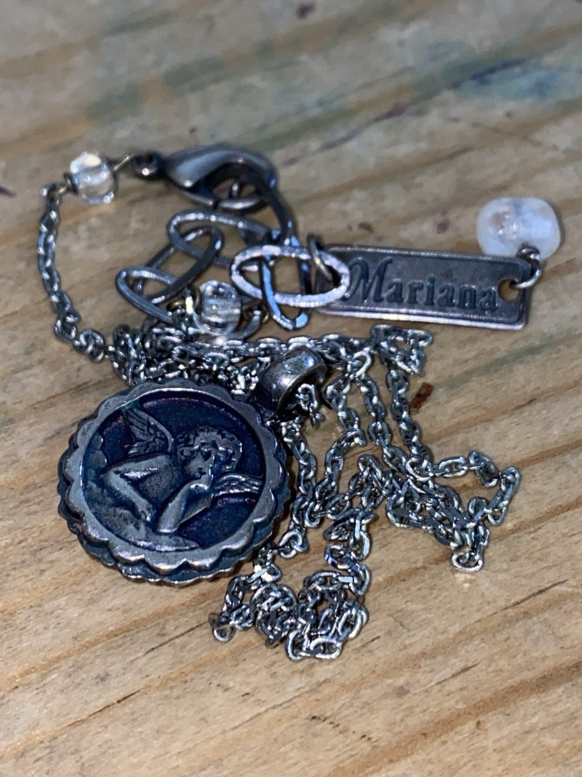 Mariana Spirit of Design Guardian Angel Necklace Bracelet Set