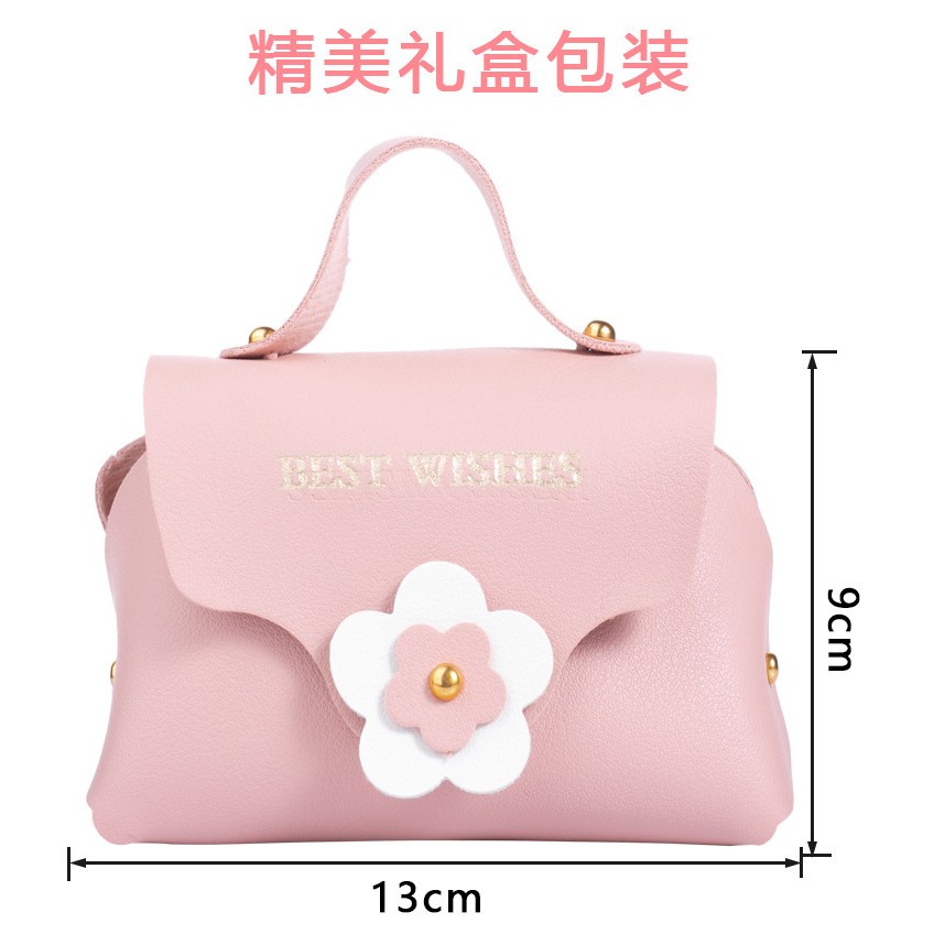 Christmas Gift Retro Gold Children Bracelet Set Pink Handbag Women Beaded
