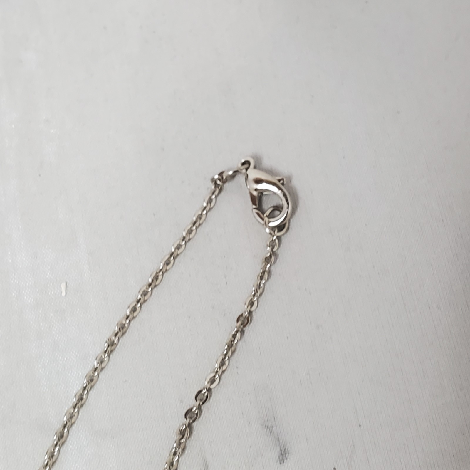 Bijou Silver Chain with Black and White Dice Necklace: NWT