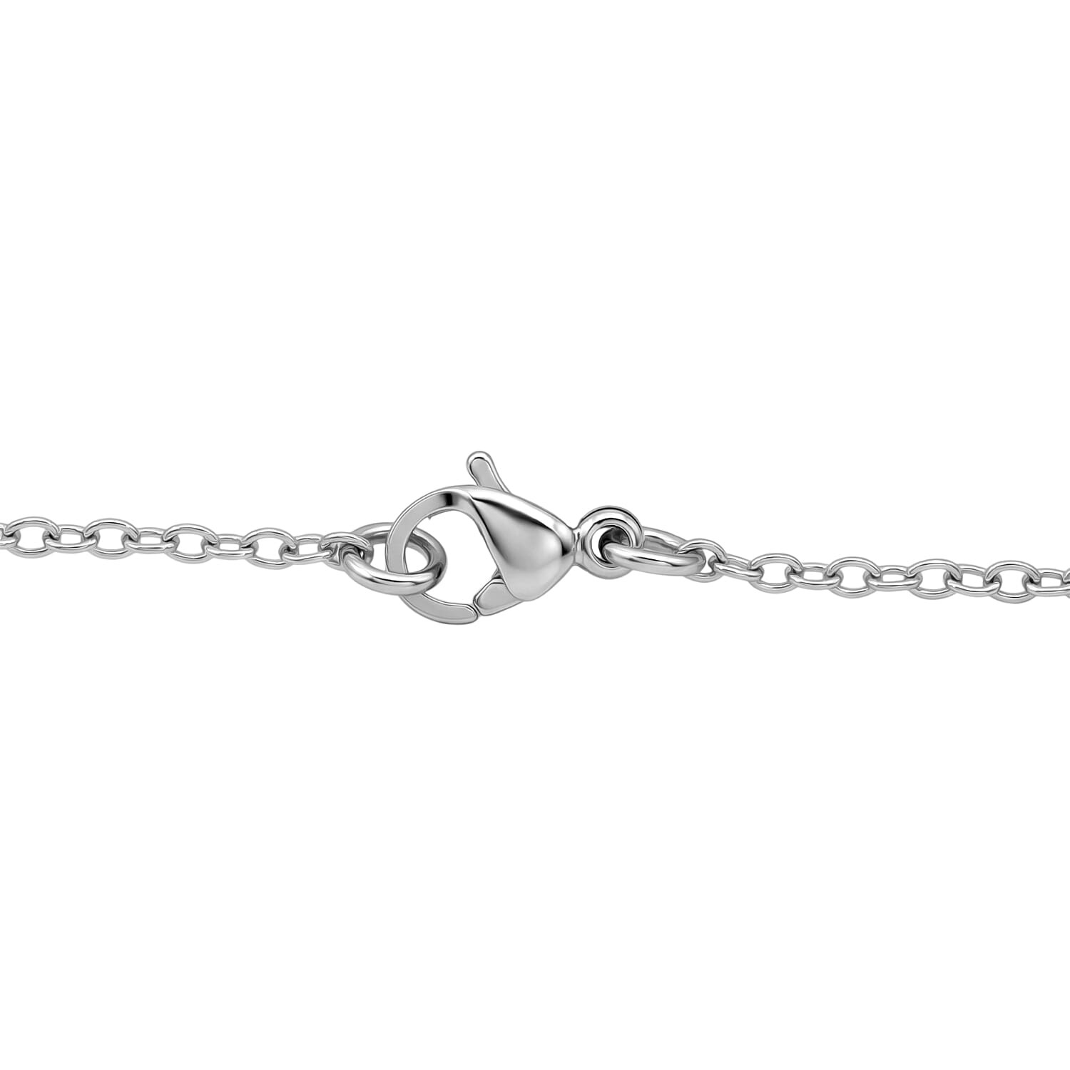 Multi-Tourmaline White Zircon 1.00 ctw Necklace in Rhodium Sterling Silver 20 In