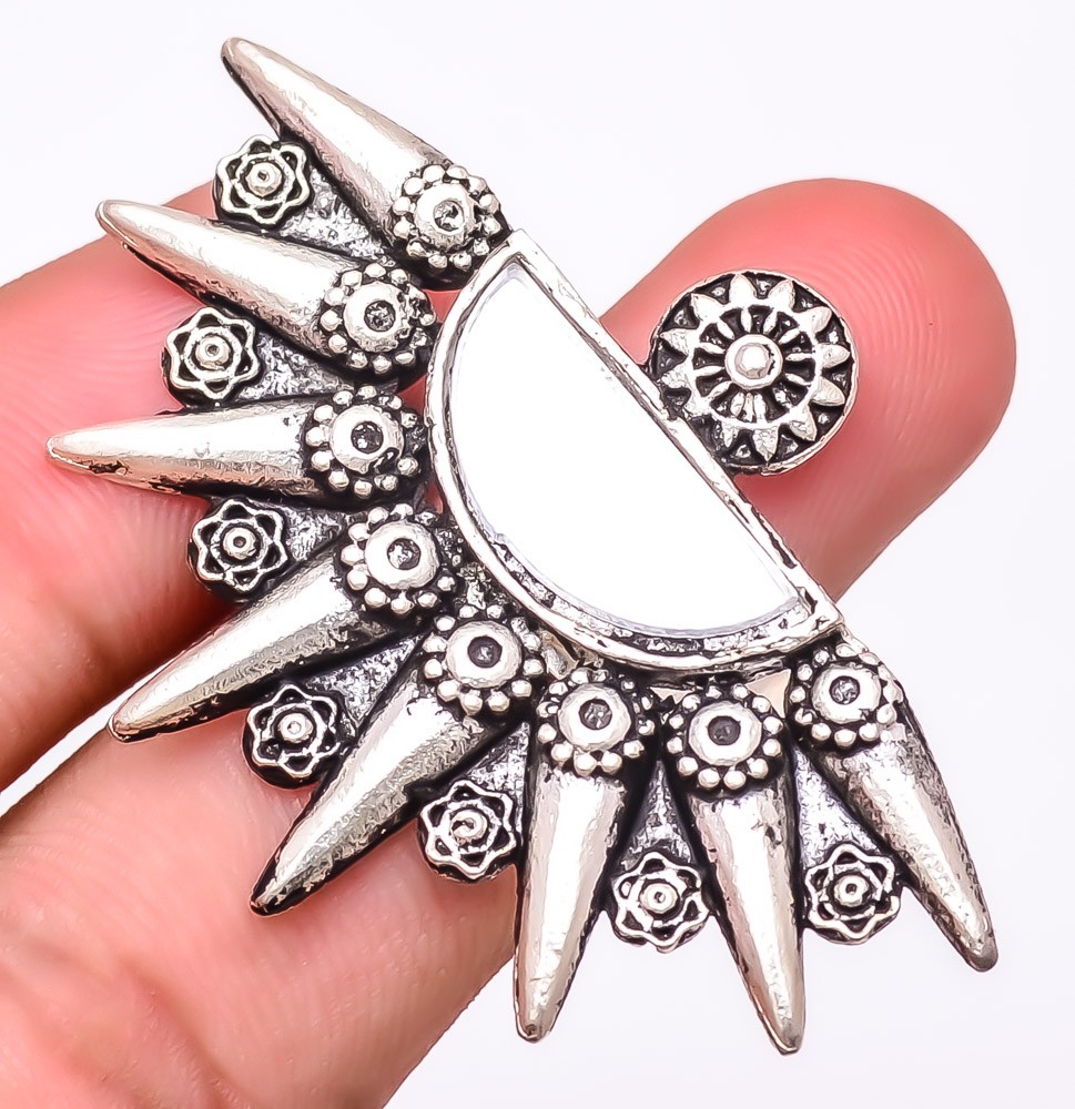 Designer Gemstone 925 Silver Plated Jewelry Ring Size Adjustable (R4682)