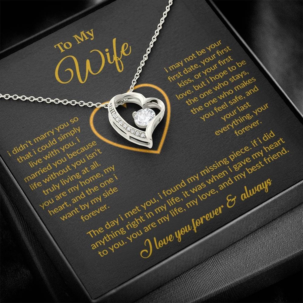 To My Wife Necklace, Gift For Wife, Anniversary Gift For Wife, Necklace For Wife