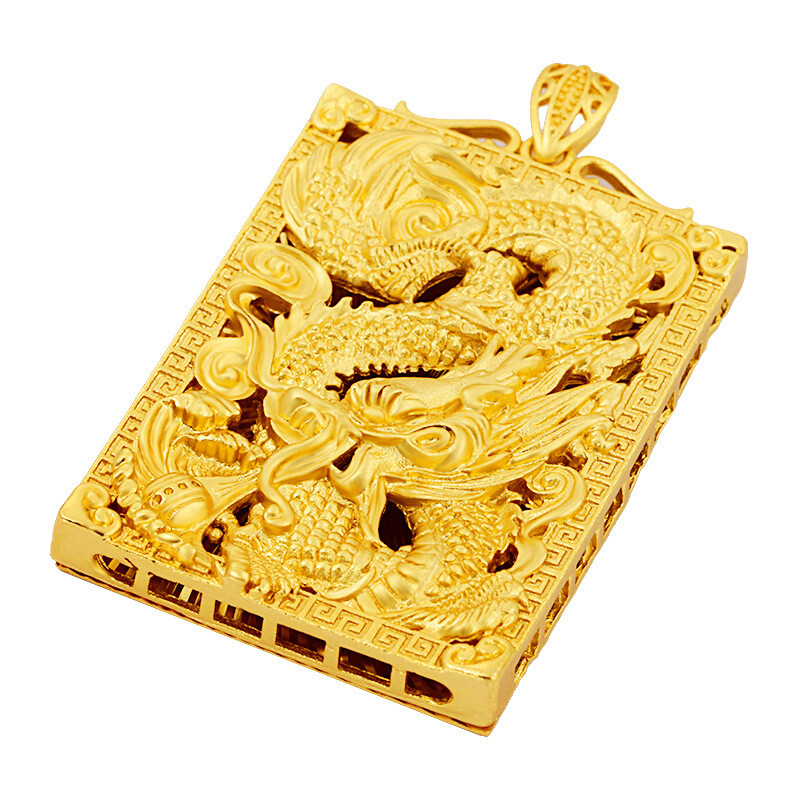 Men’s New dragon 22K 23K 24K Thai Baht Gold Filled Yellow GP Pendant