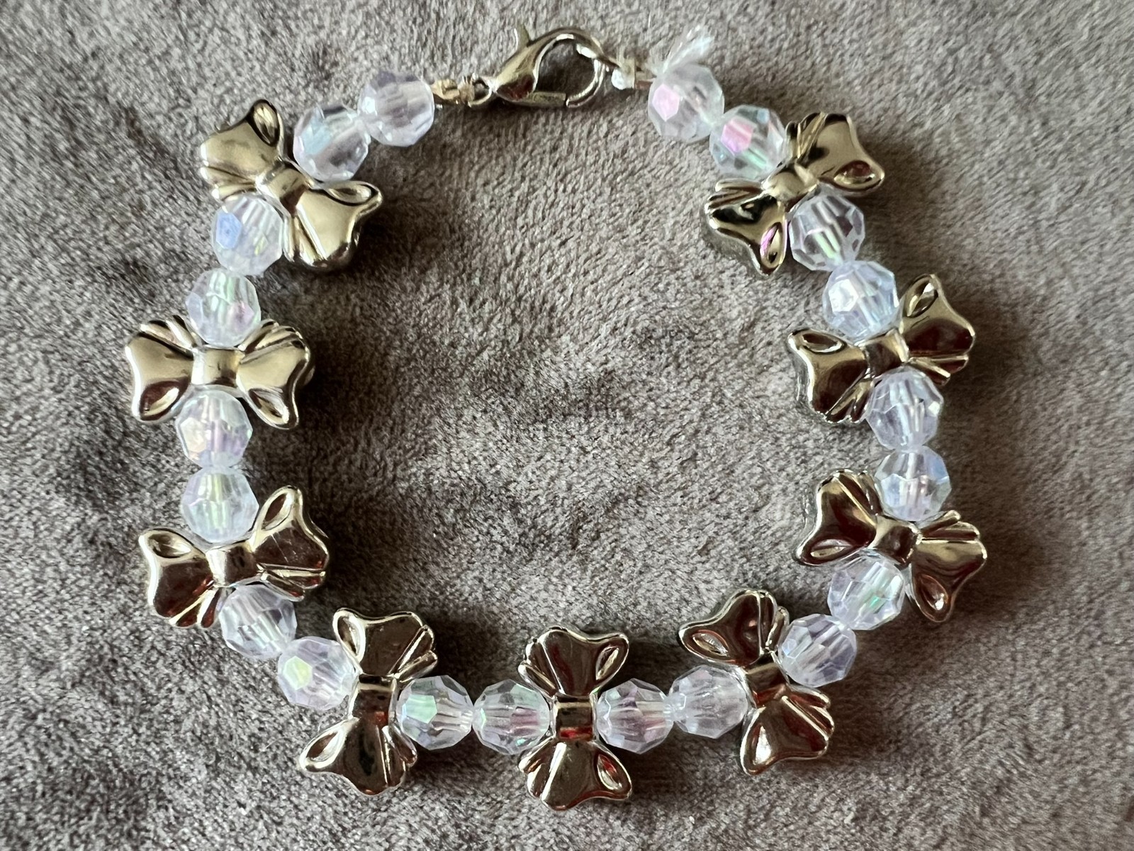 handmade no elastic unique glass beads & silver bowls accents bracelet with zip