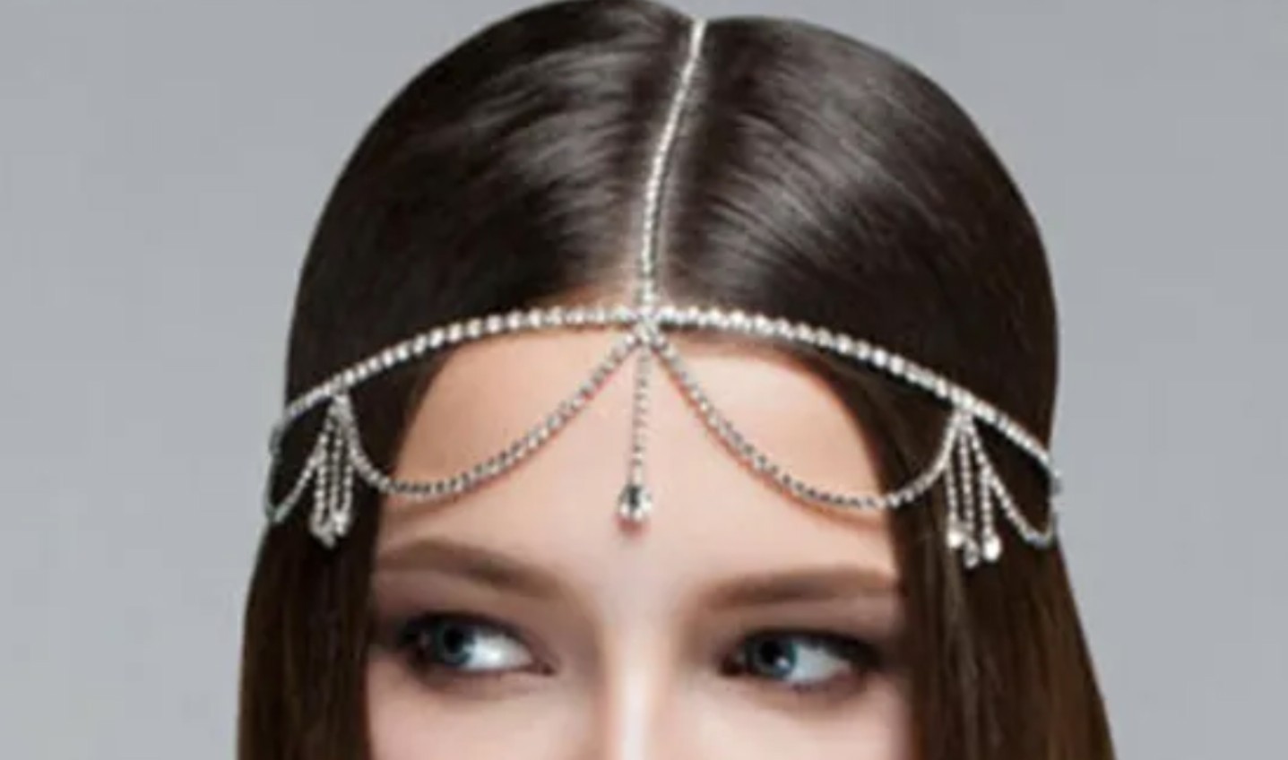 Brand New Faux Diamond Gold Encrusted Childrens Costume Forehead jewelry