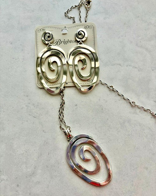 BRIGHTON Vertigo Vibe Necklace and Earrings Set- NWT