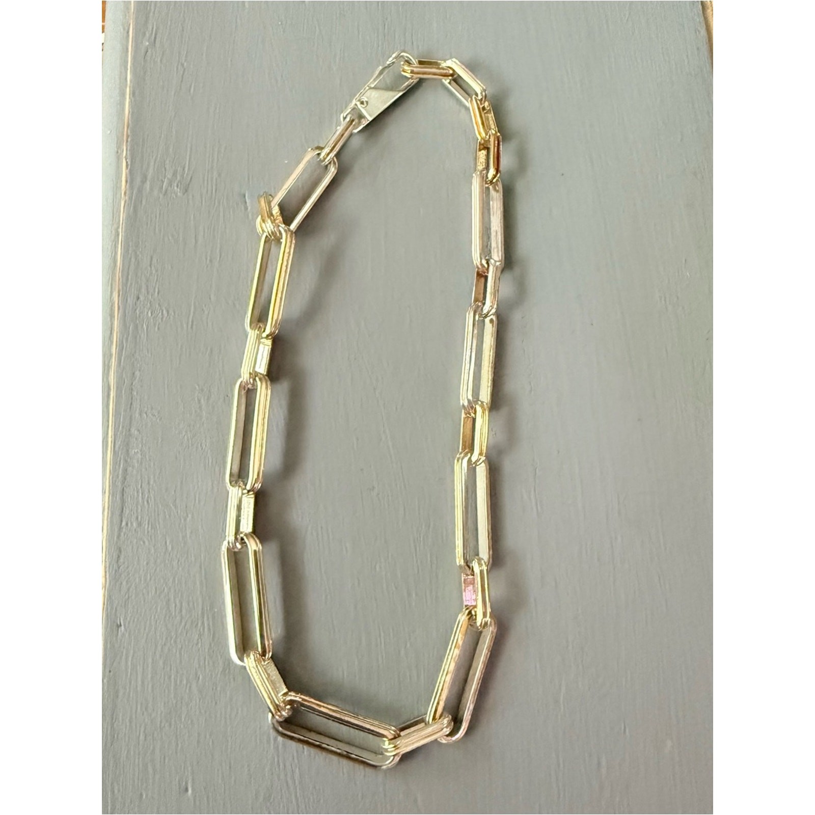 Jenny Bird Two Tone Large Paperclip Necklace