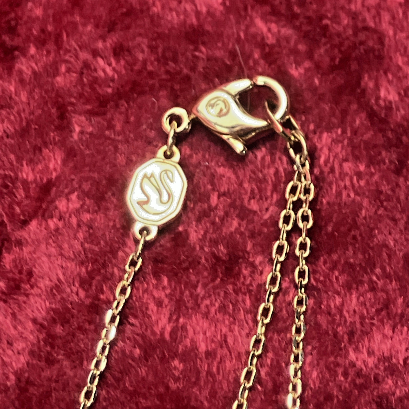 Swarovski Dextera Interlocking Loop Pave Pendant Necklace NIB RP $189
