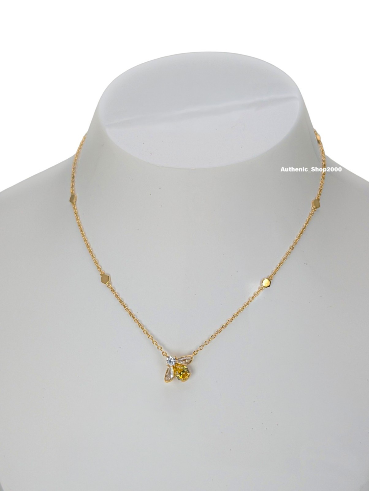 NEW 100% Authentic PANDORA 14k Gold Yellow Honey Bee Pendant Necklace 364560C01