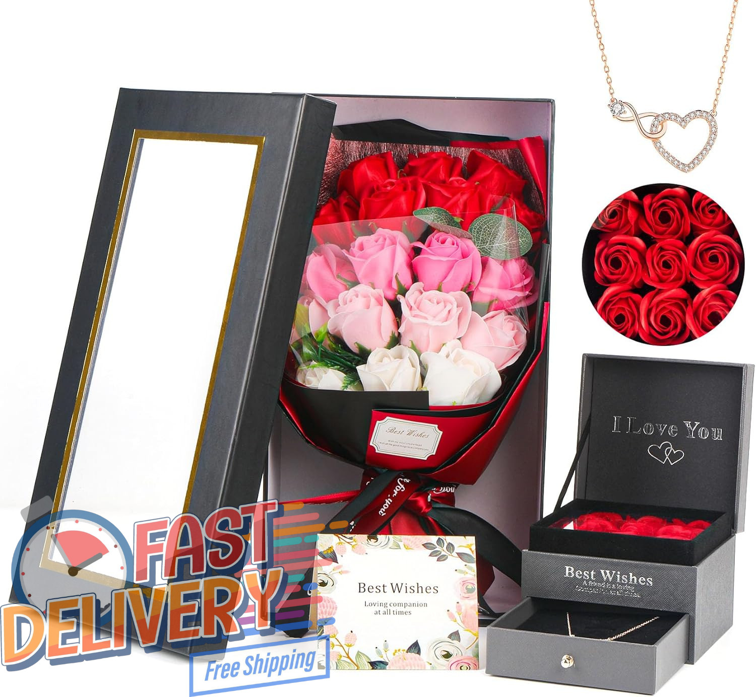 Romantic Love Anniversary Birthday Wedding Valentines Gifts for Wife Girlfriend