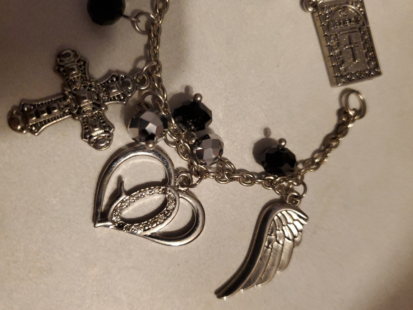 NIB Roman Inc Bracelet Christian Charm Fish Cross Bible Angel Wing 2014