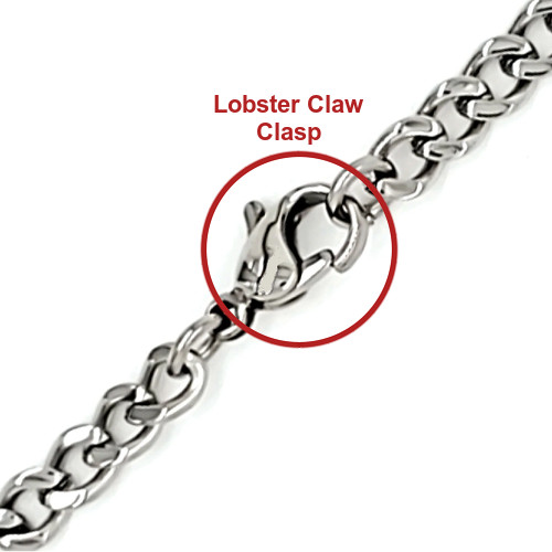 50% OFF SALE Silver Trump 2024 Necklace on A Stainless-Steel Curb Chain 4 Sizes