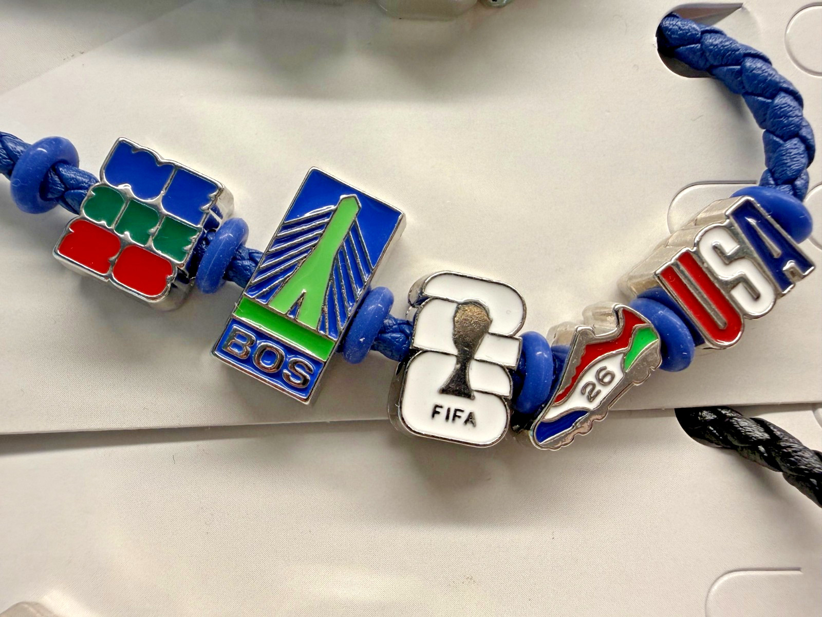 FIFA bracelet with special boston charms | 3 for price of 2 brand new