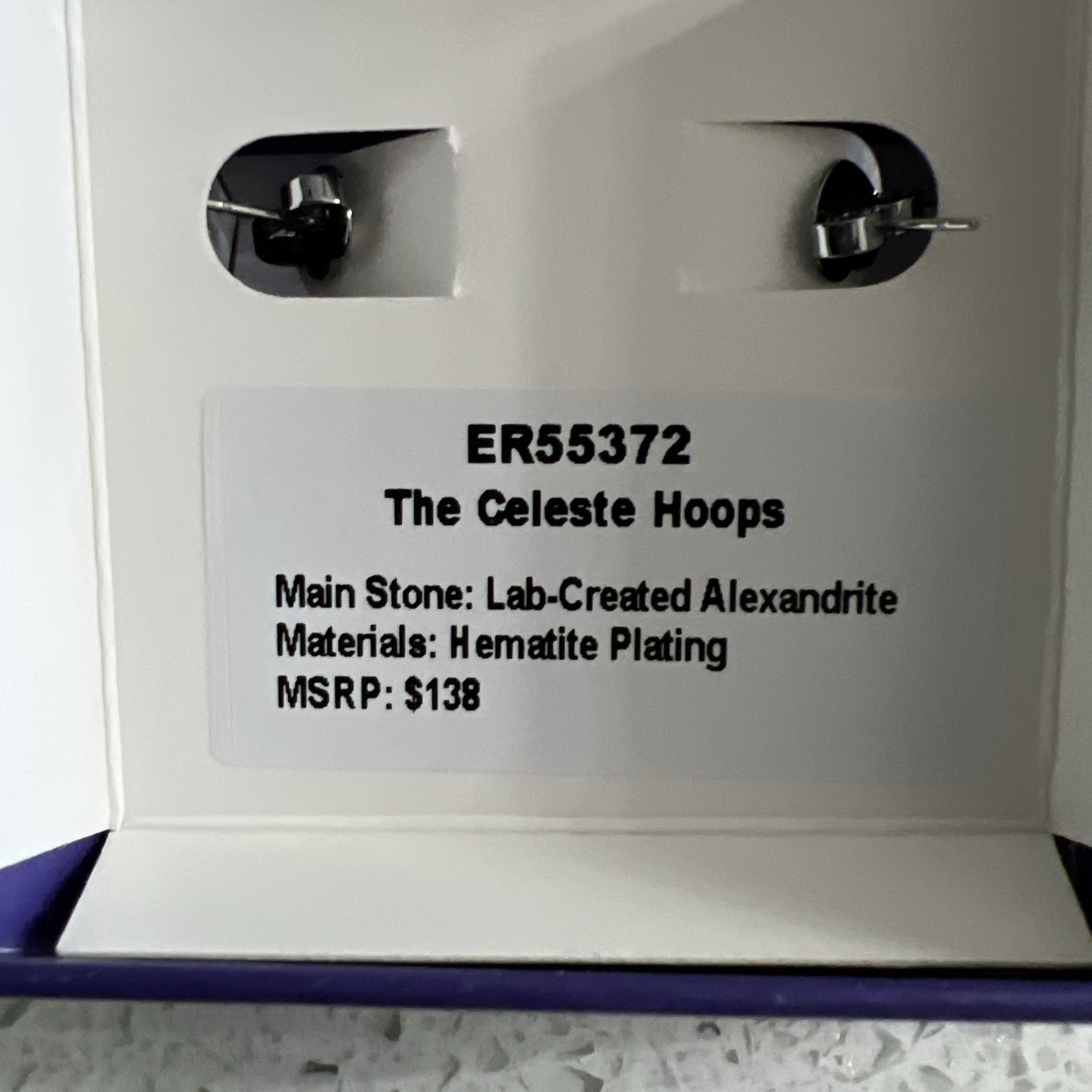 Bomb Party June Birthday 2026 “The Celeste Hoops” LC Alexandrite Hematite