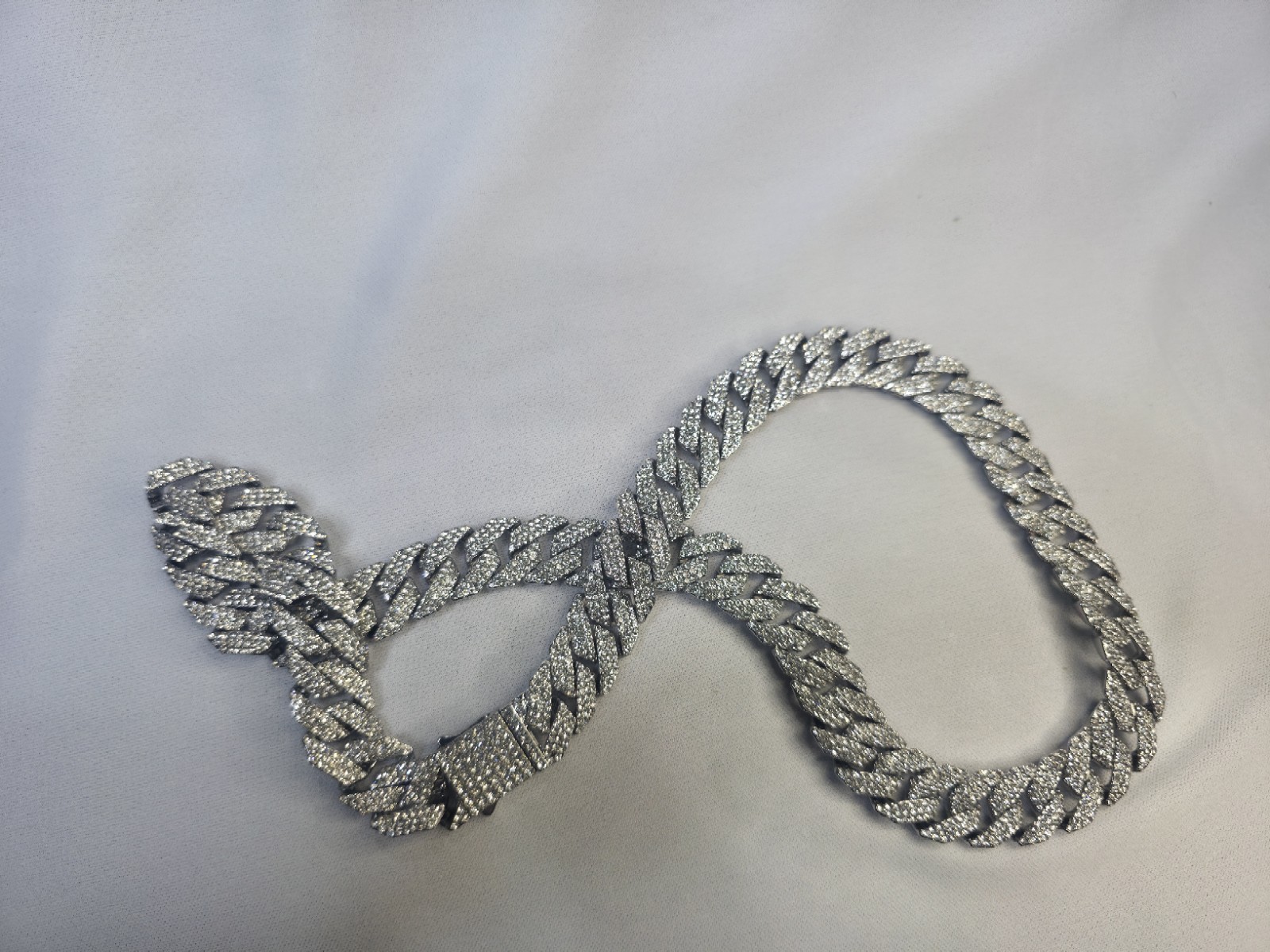 24” Iced Out Cuban Link Chain Heavy Solid Look Mens Hip Hop Necklace