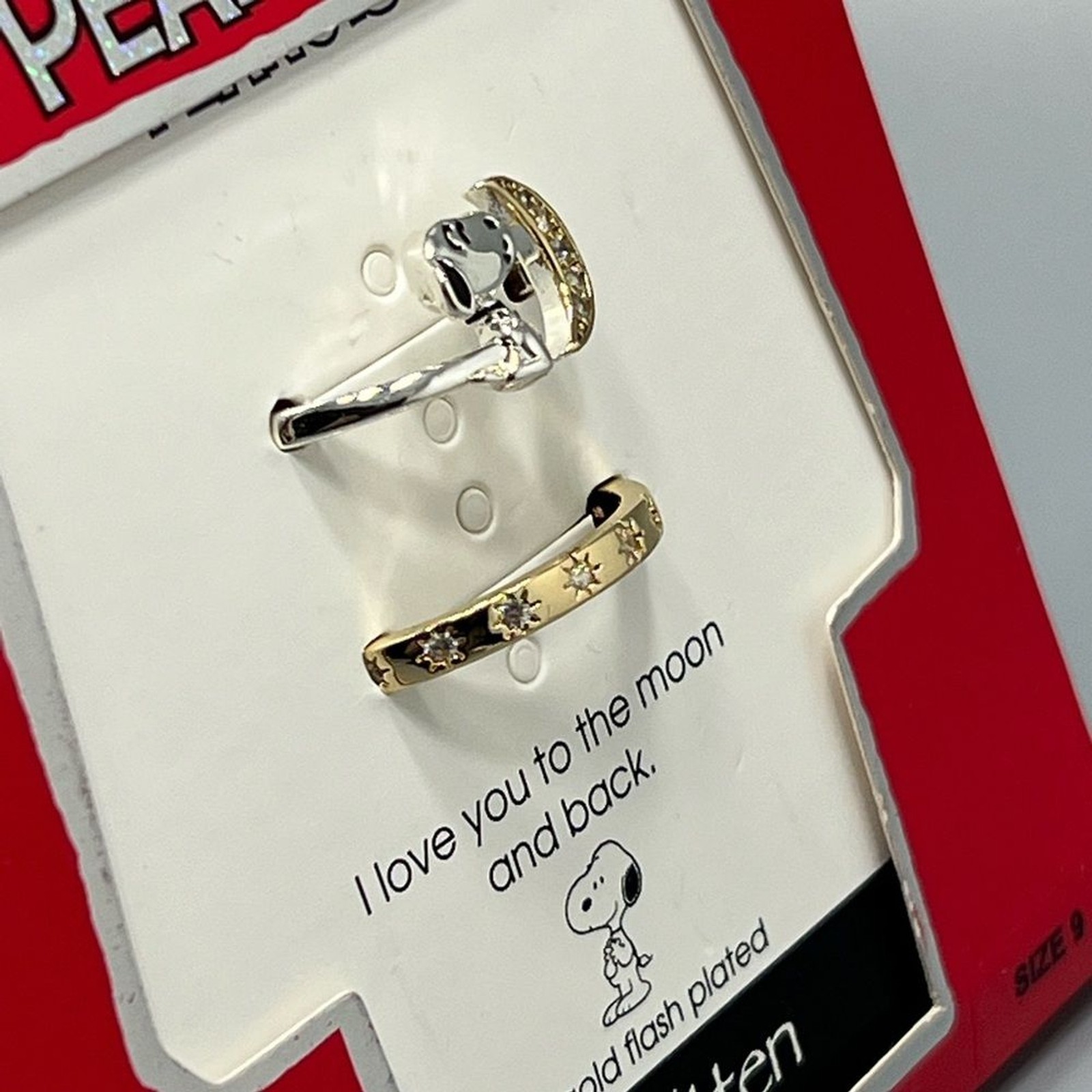 Unwritten Peanuts Snoopy Ring Set Size 9 – New