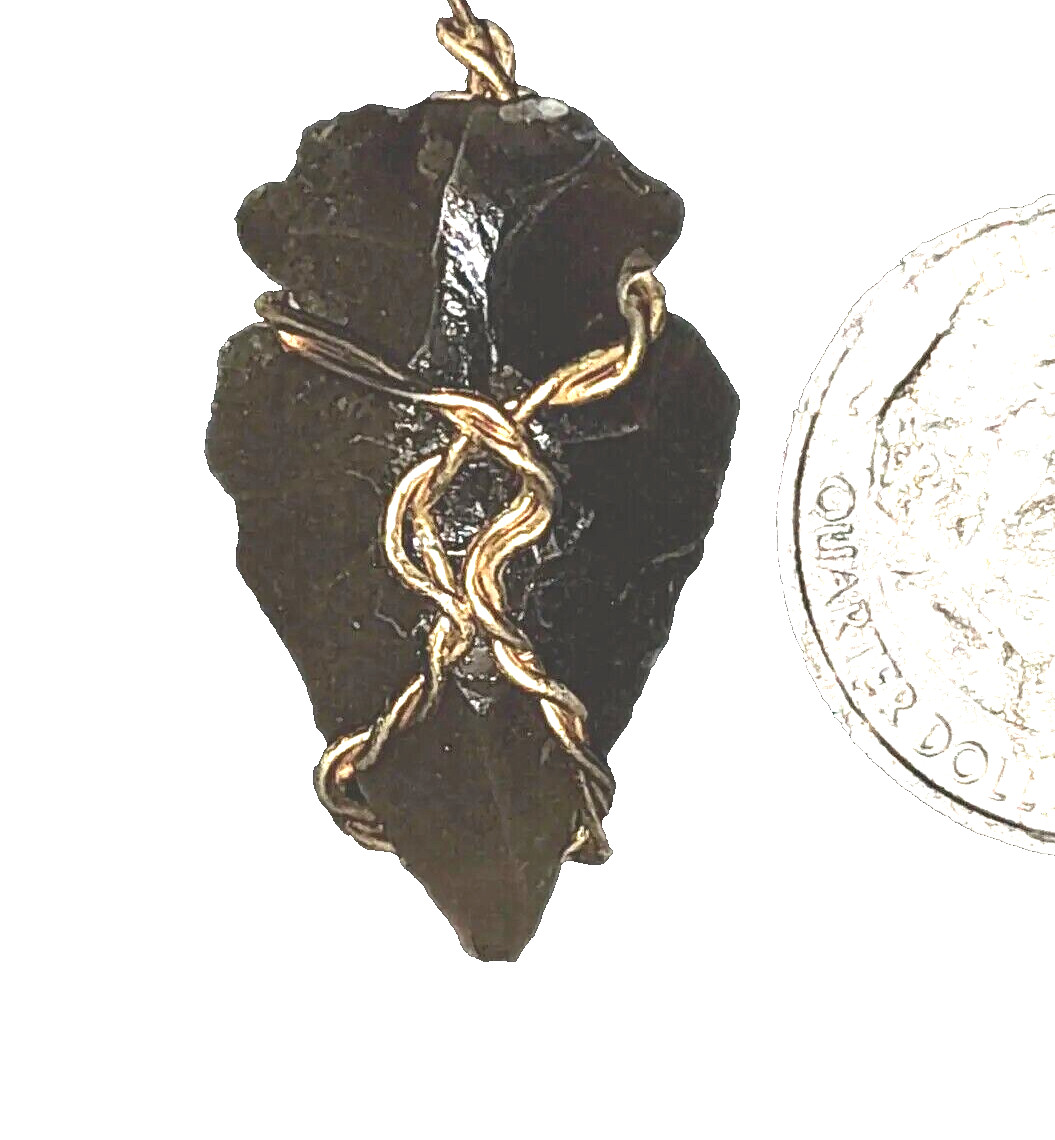 Twist Gold GP Arrowhead necklaces male female pendants jewelry new Gifts unisex
