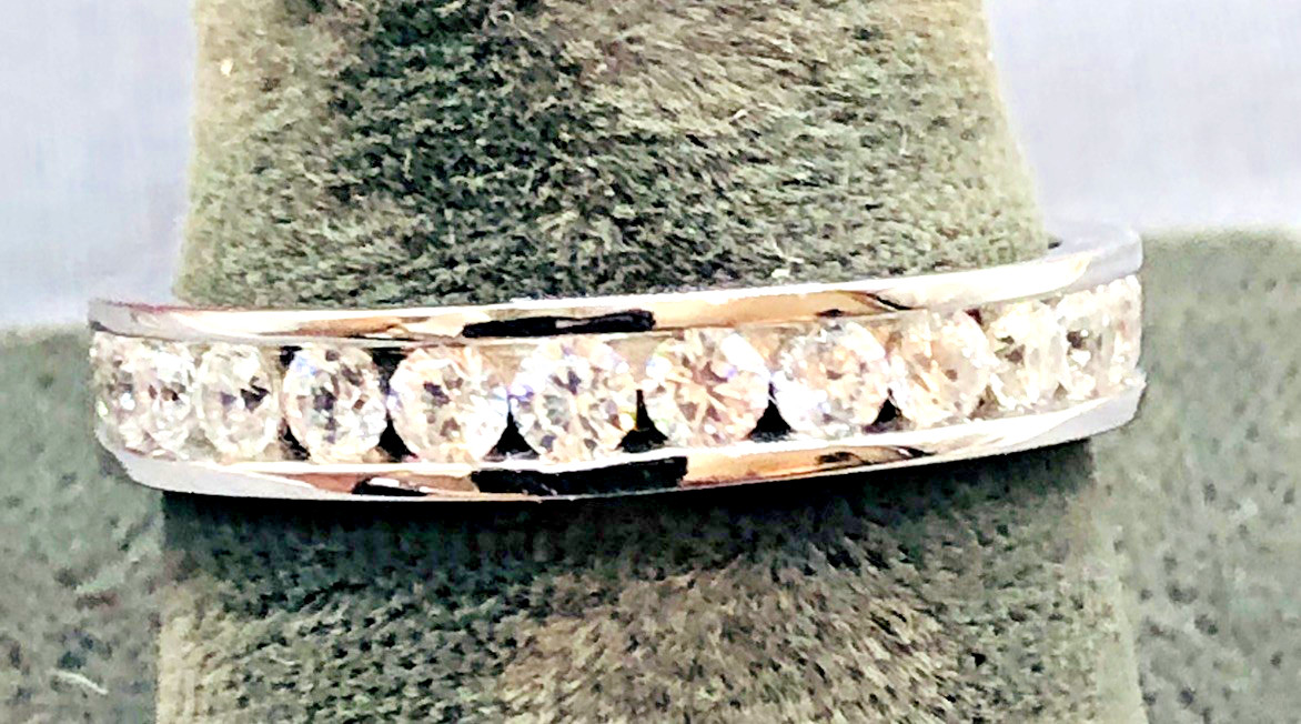 Three DIAMONIQUE Sterling and CZ Rings All Size 10 with Two Boxes Appear NEW