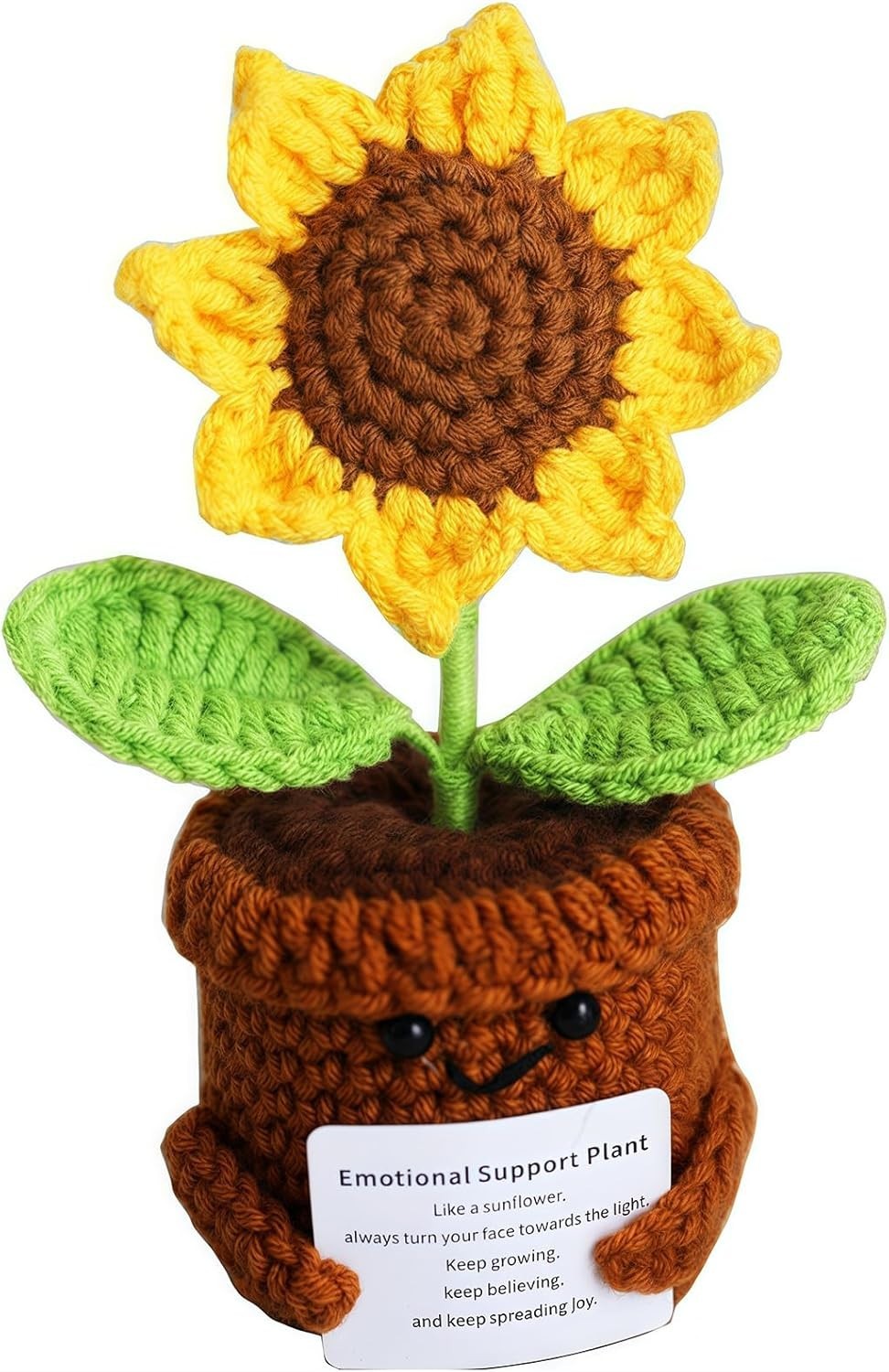 Emotional Support Crochet Sunflower – A Unique Gift for Women’s Inspiration