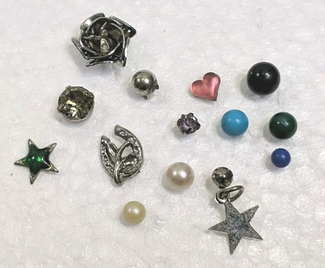 Single Unmatched Earrings Pierce Clip Screw All Vintage Some Branded Lot 250+