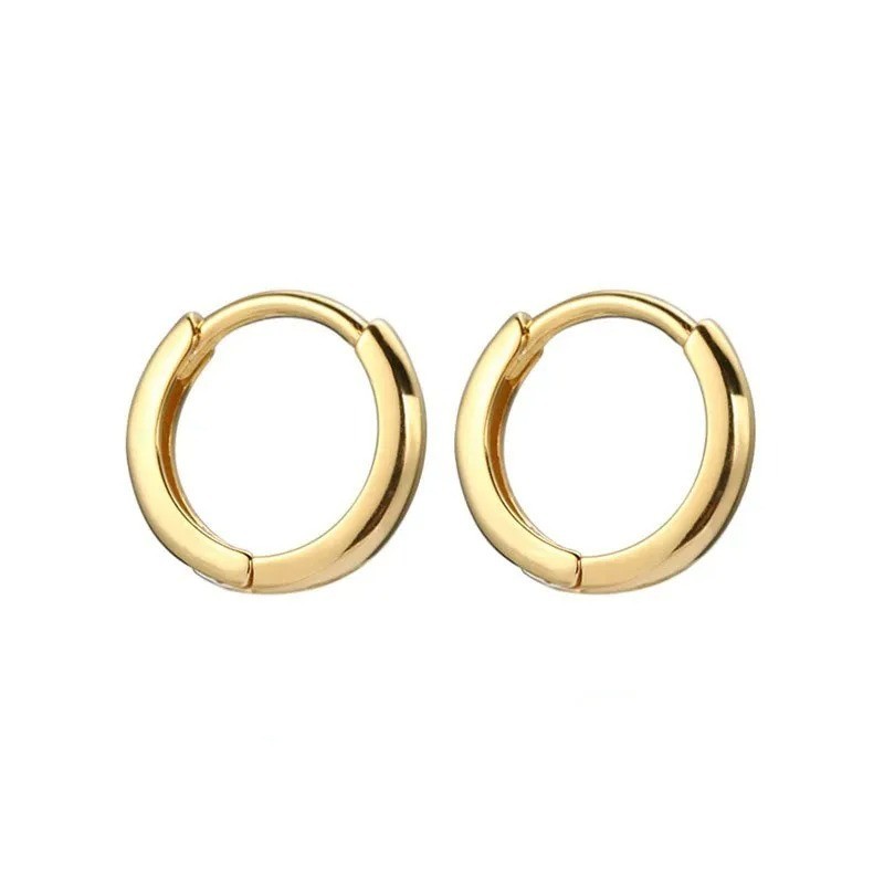 2pcs Gold Tiny Hoop Earrings Cartilage Huggie Hoops for Women Men Unisex