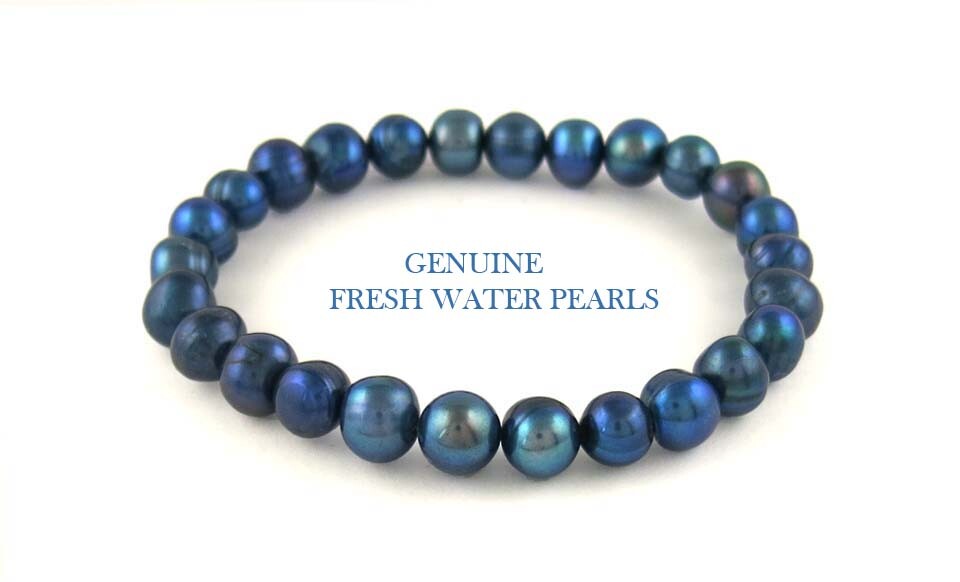 Genuine Fresh Water pearls Stretch Bracelet for Women- All Colors