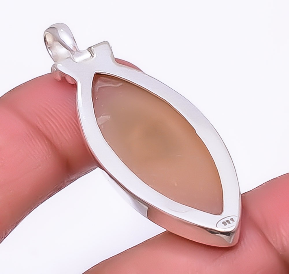 Moonstone – Sri Lanka 925 Sterling Silver Pendant 1.95″ P972928, Christmas Gift