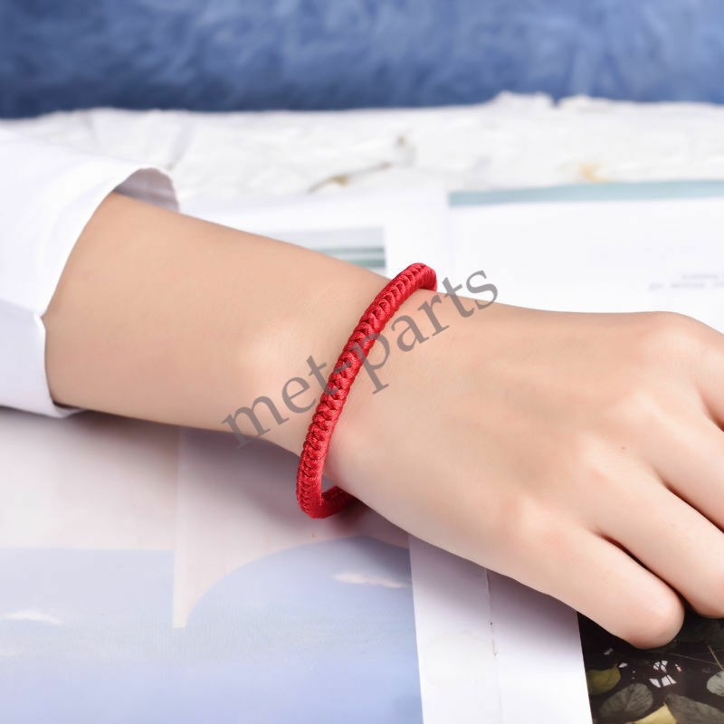 Pop 1pcs Lucky Red Cord Bracelet Amulet Protection Knitted Rope For Man Woman