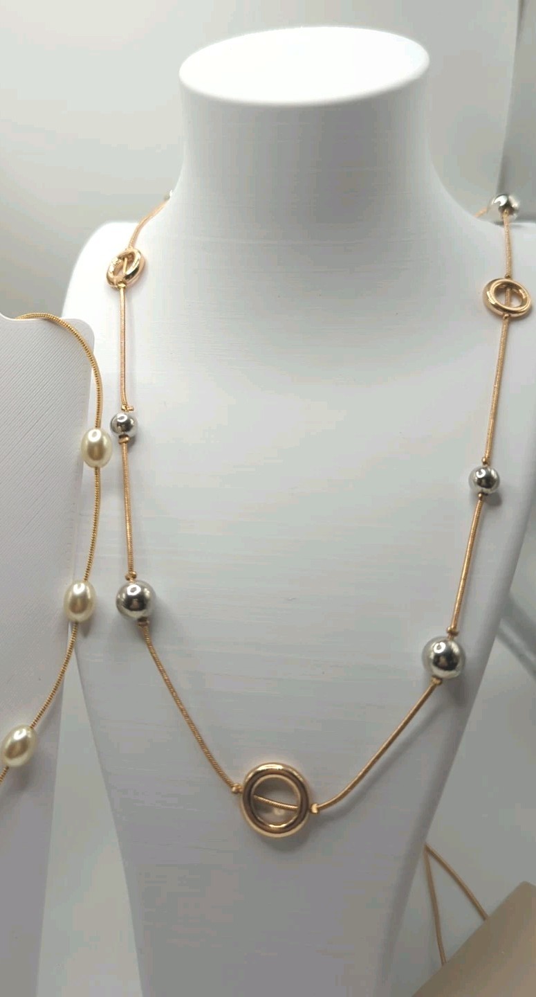 Fashion Jewelry Necklace Bundle Lot Of 3 Gold Tone NWT All Occasions Styles