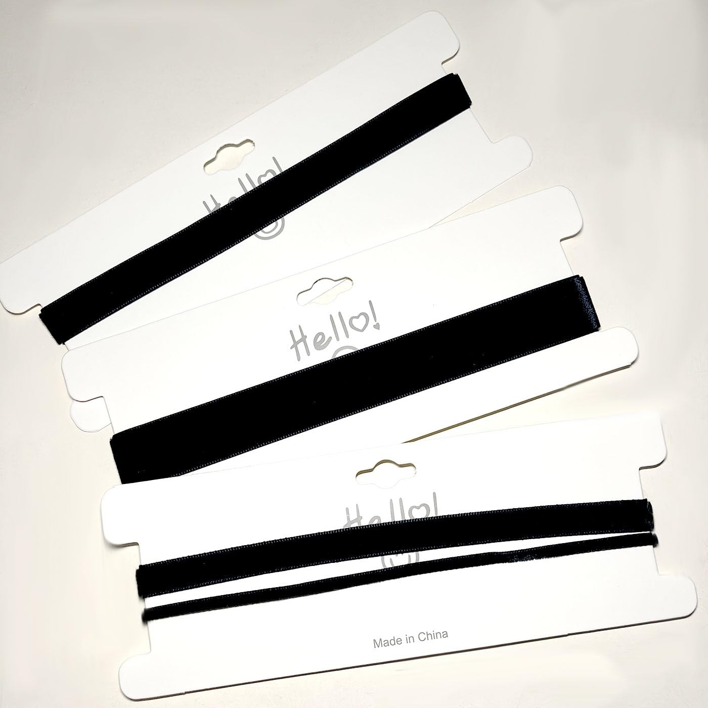 4PCS Black Velvet Choker Necklace for Women Gothic Adjustable Jewelry Set
