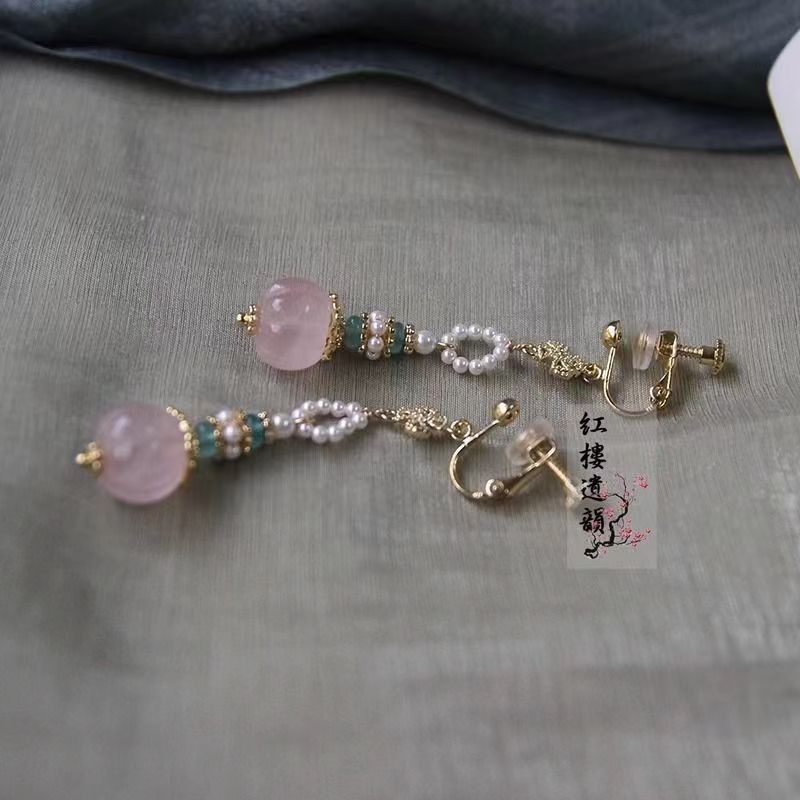 Chinese Style Hanfu Qipao Earrings Stud Dangle Ear Gift Women