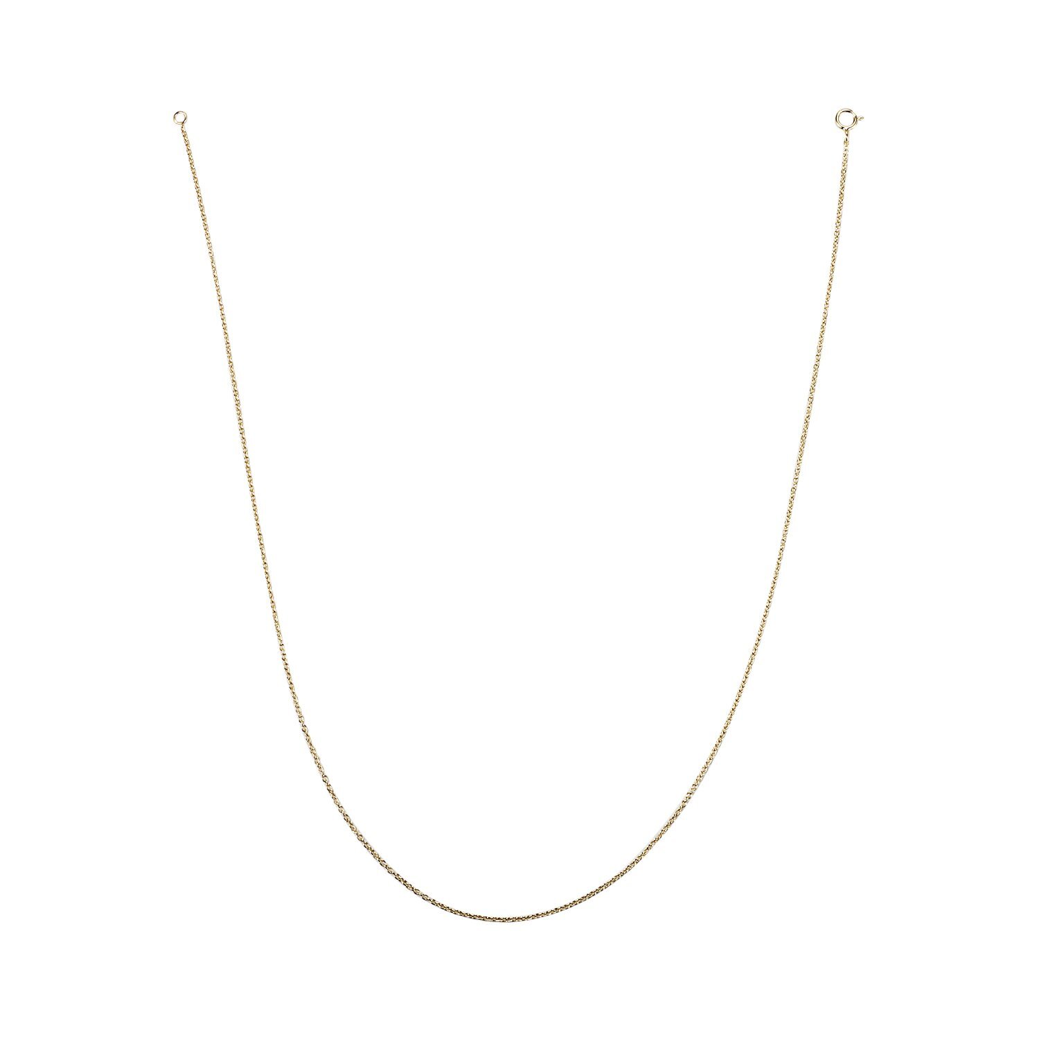 925 Silver Plated 1.2 mm O-shaped Necklace Link Men Women Jewelry Box Chain DIY