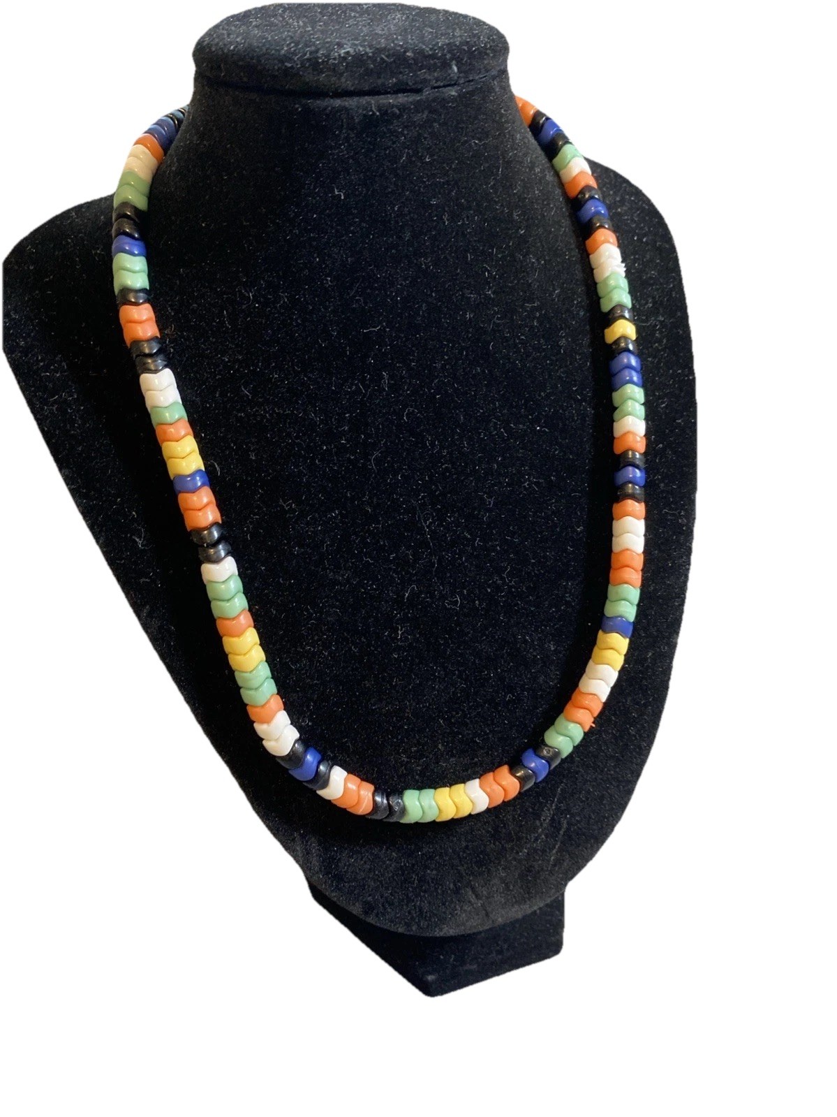 Rainbow Necklace Colorful Acrylic Beaded Pastel Colors Women’s Fashion Jewelry