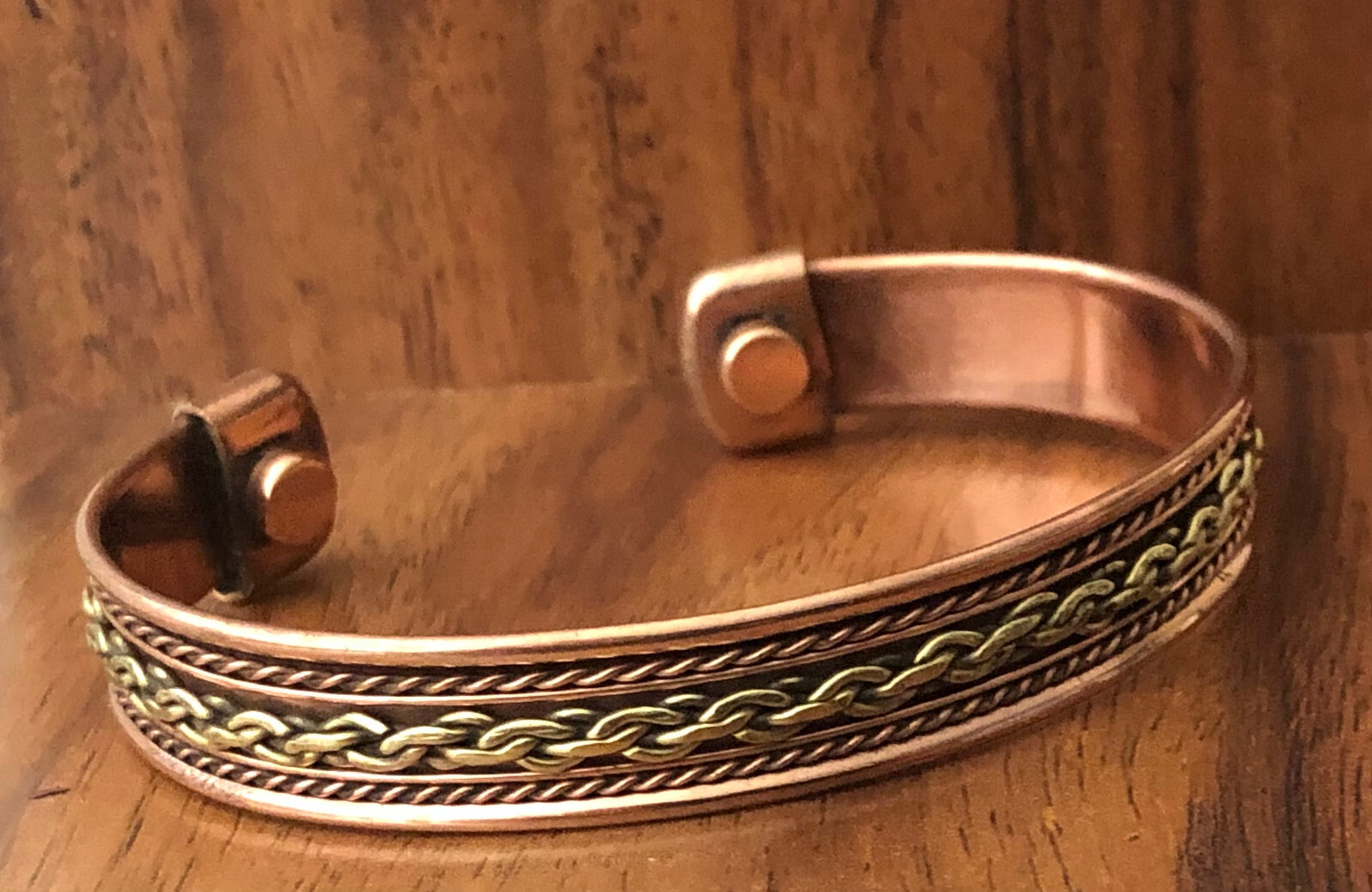 Pure Copper Bracelet Magnetic Healing Therapy Arthritis Pain Relief Bangle Cuff