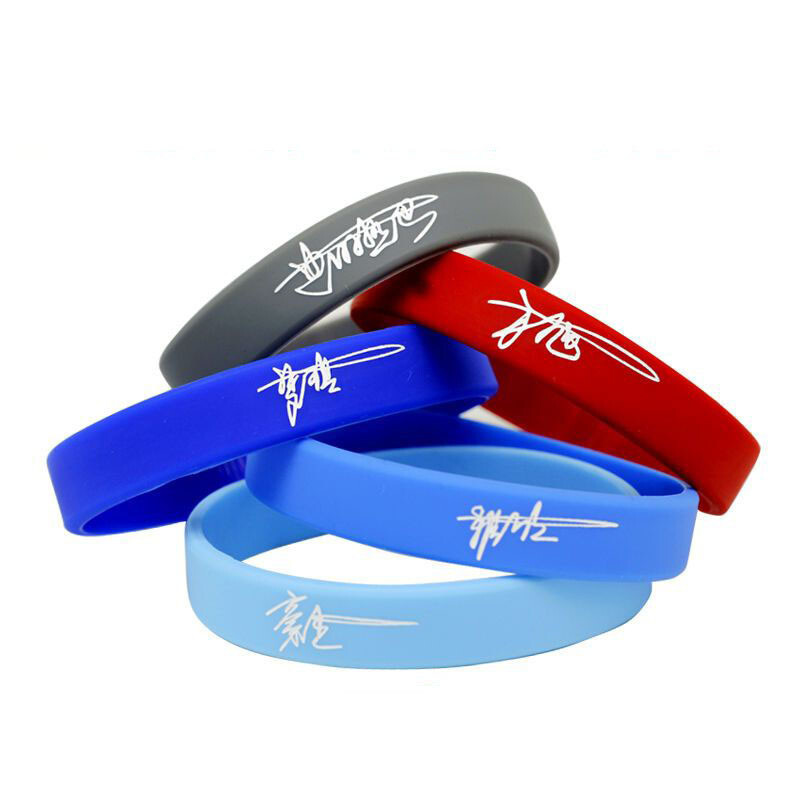 1-20PCS Custom Silicone Wristbands -Personalize Rubber Bracelets Events Gifts