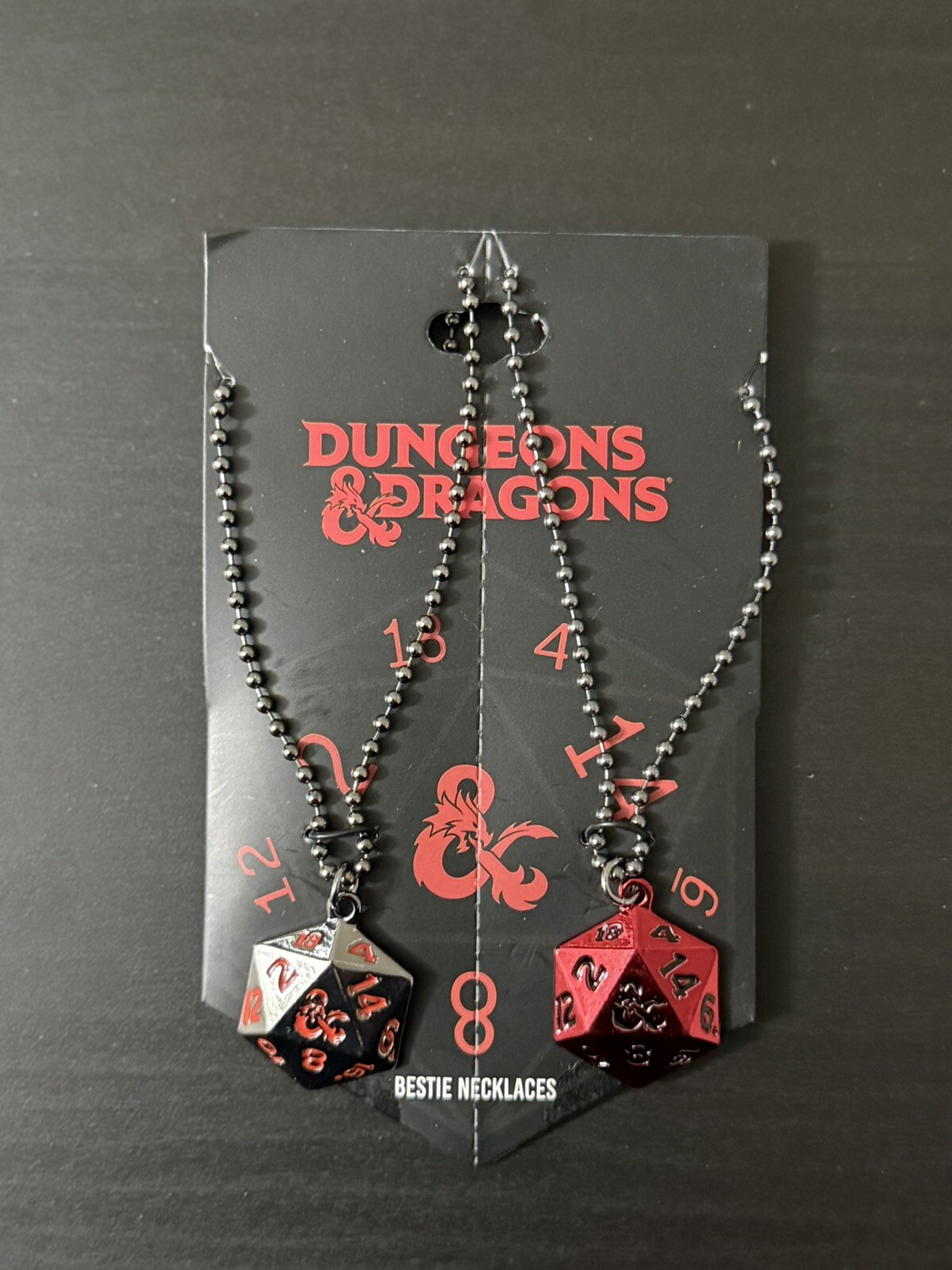Dungeons & Dragons Dice Best Friend Necklace Set