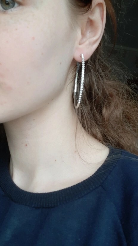 New Earrings Women Fashion Trendy Big Round Hoop Earrings Circle Elegant Simple
