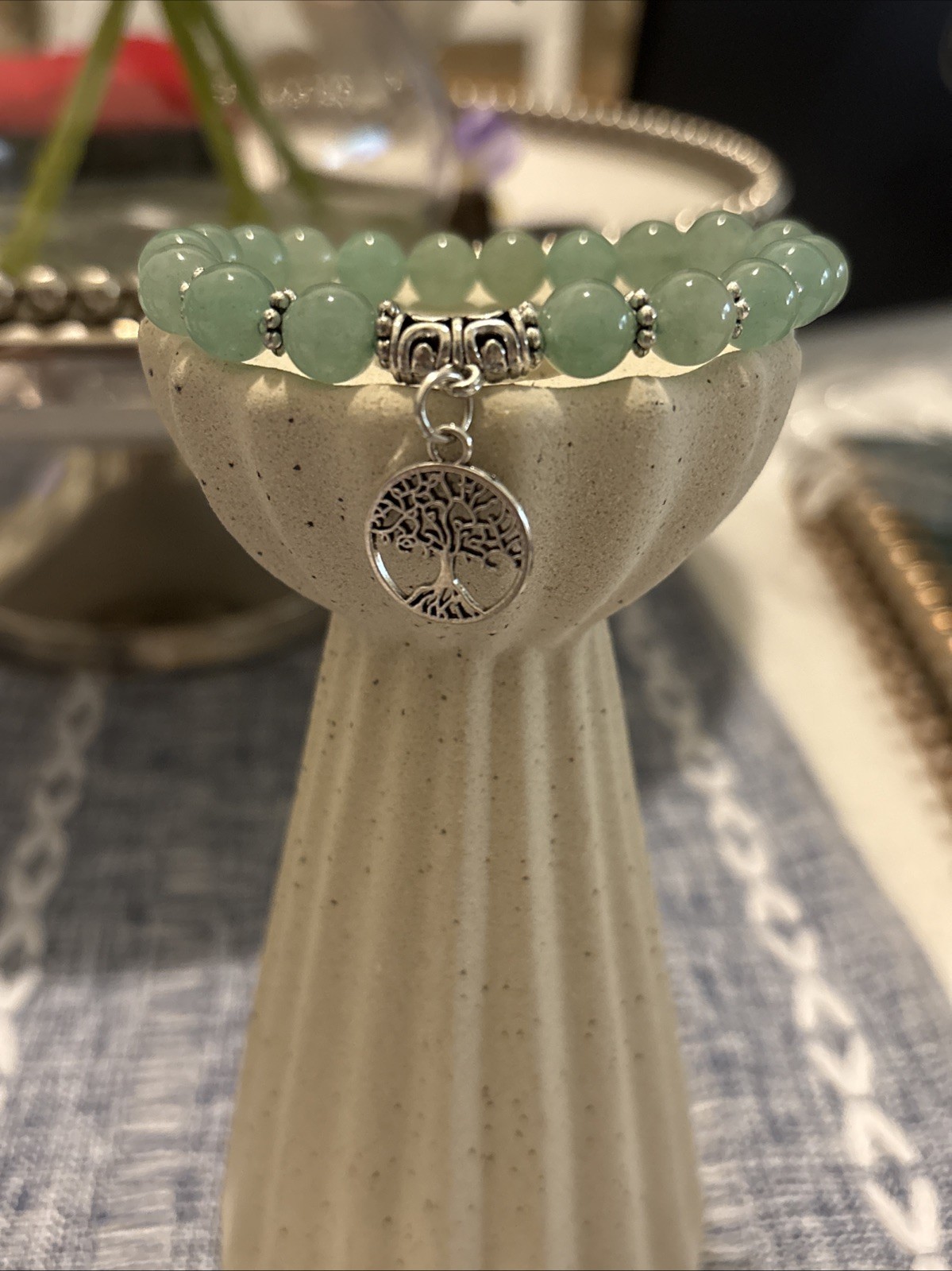 Mikovivi 3 Pcs Beaded Bracelets. Multilay Chakra Stone For Anxiety
