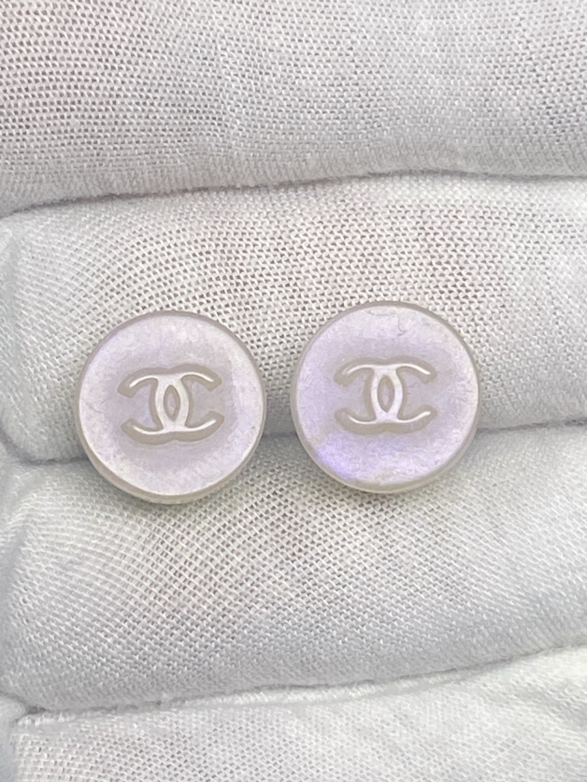 Chanel CC clip On Earrings