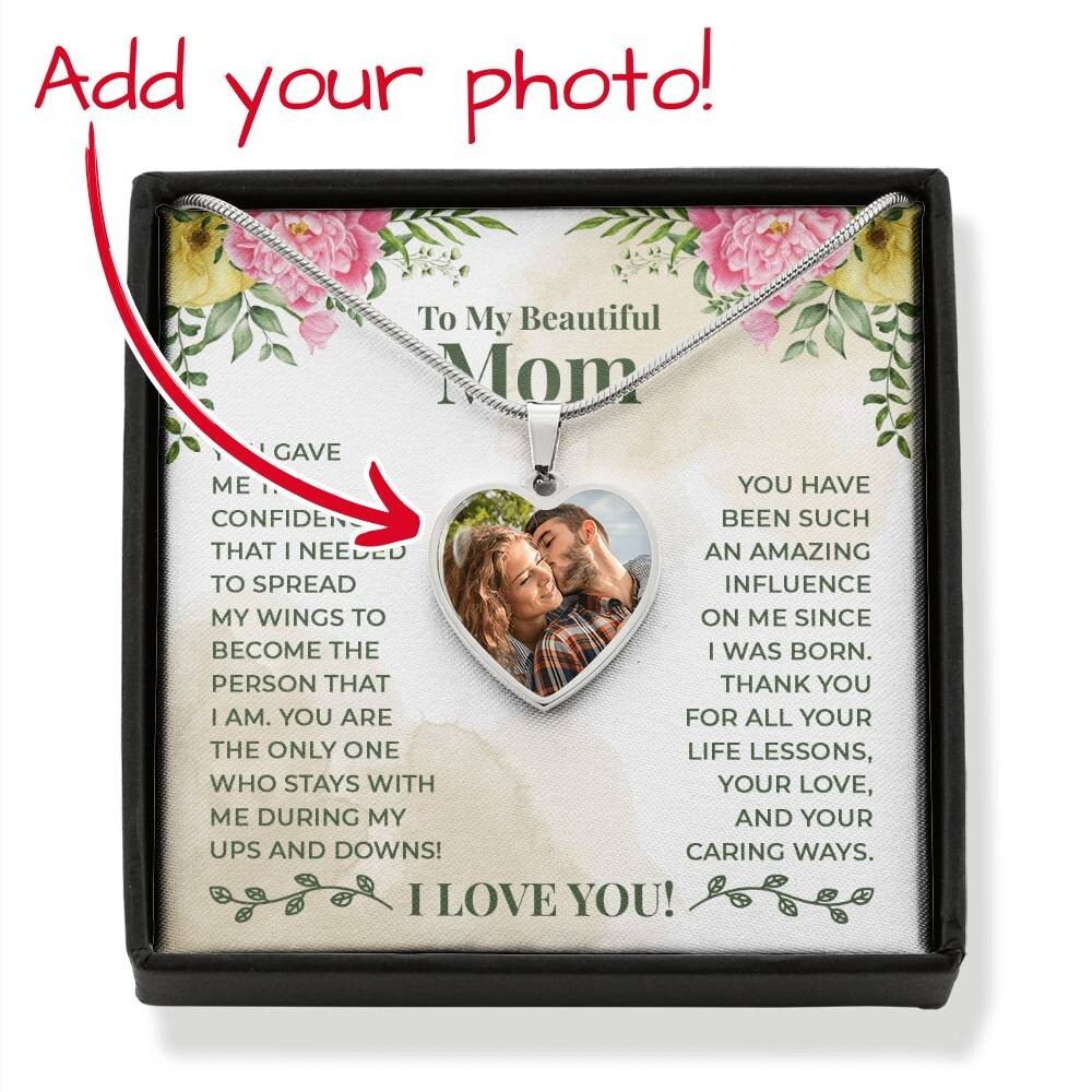 Silver Heart Bangle with Photo Upload, Cable Chain Necklace, Buyer Photo Upload