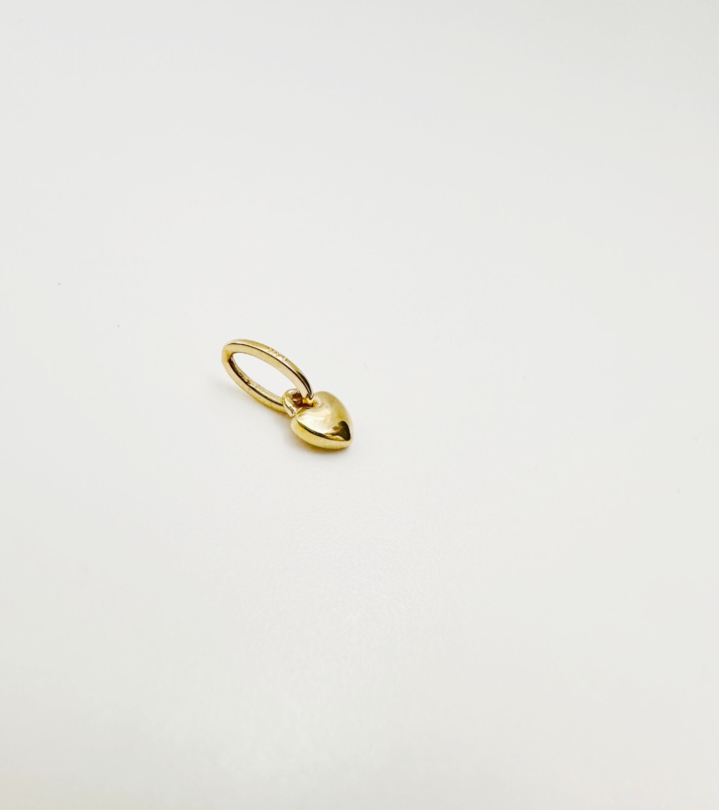 without packaging 14K Solid Yellow Gold Teeny Tiny Very Small Beveled He G2U