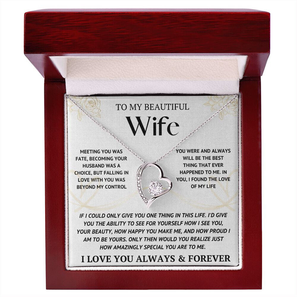 To My Wife Necklace With Luxury Box, USA FREE Shipping, BUY NOW, ORIGINAL Design