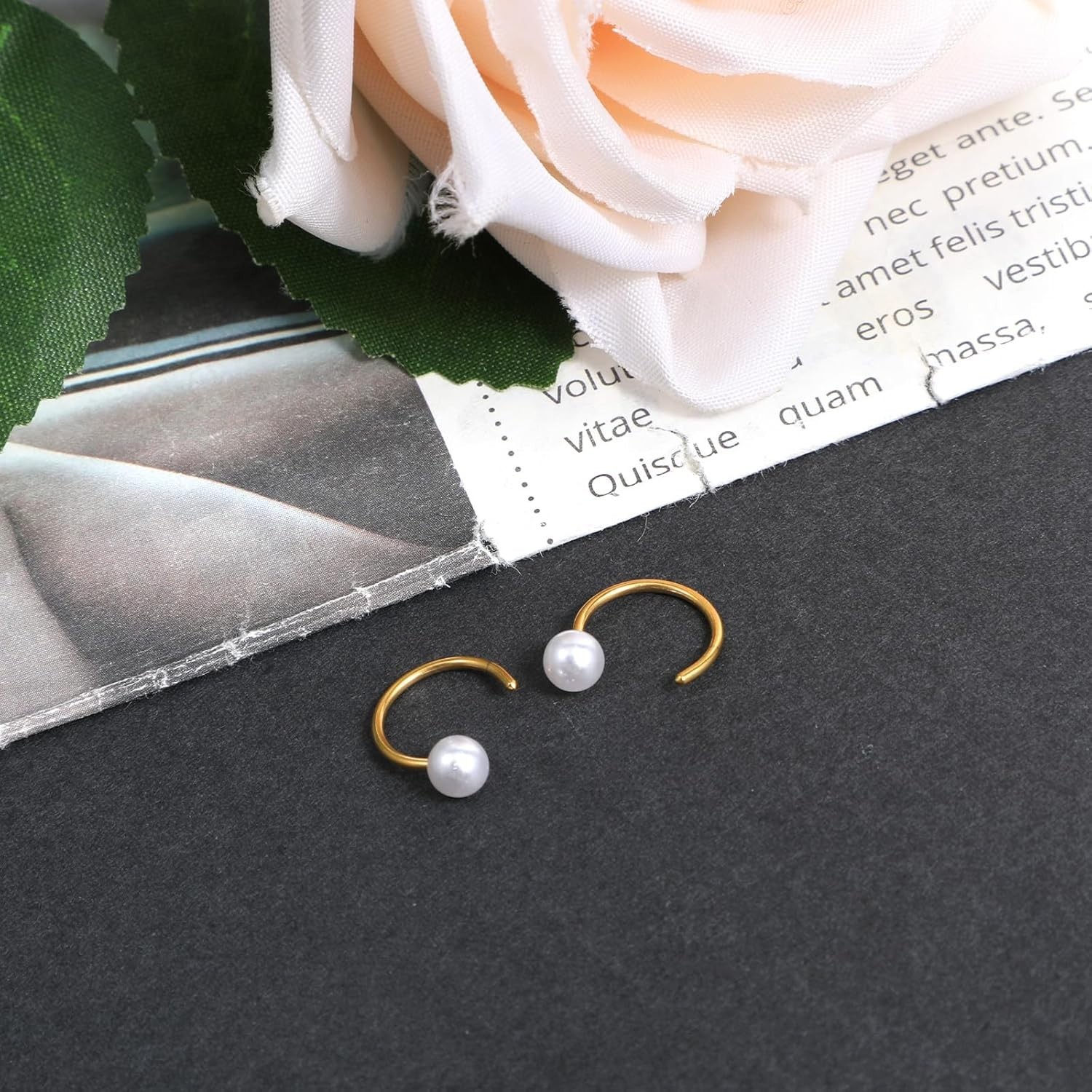 Half Hoop Huggie Earrings for Women Gold Silver Plated Ardant Backless Earrings