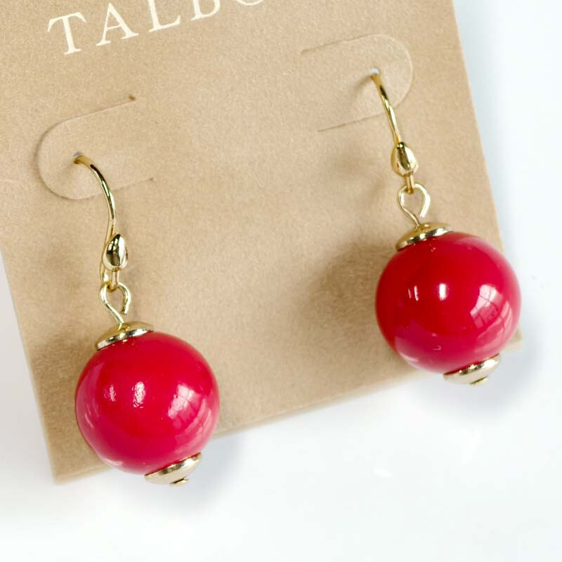New Talbots Glass Beads Drop Earrings Gift Fashion Women Party Holiday Jewelry