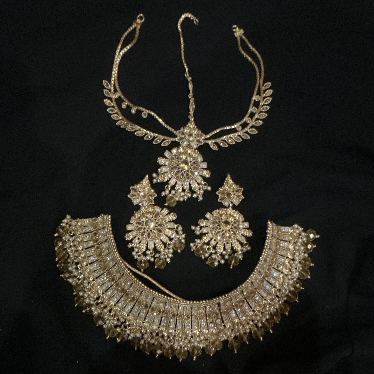 Gold Plated Bridal Jewelry Set