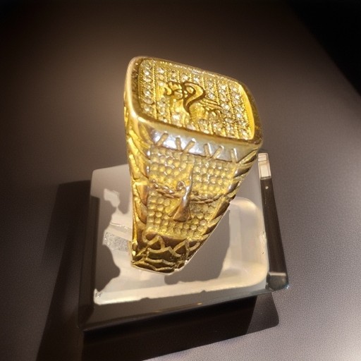 Mens Iced Allah Ring 18k Gold Plated w/ Sparkling CZ Stones Size 11. 5 US